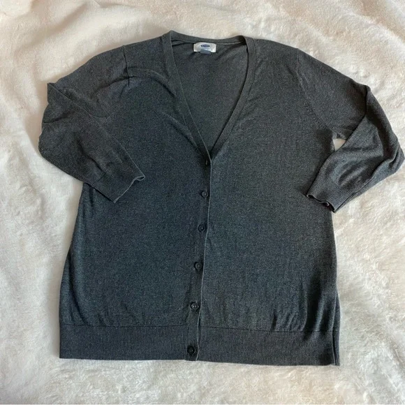 Cardigan Old Navy Gris à Boutons - Taille M Unisexe - Occasion Très Bon état